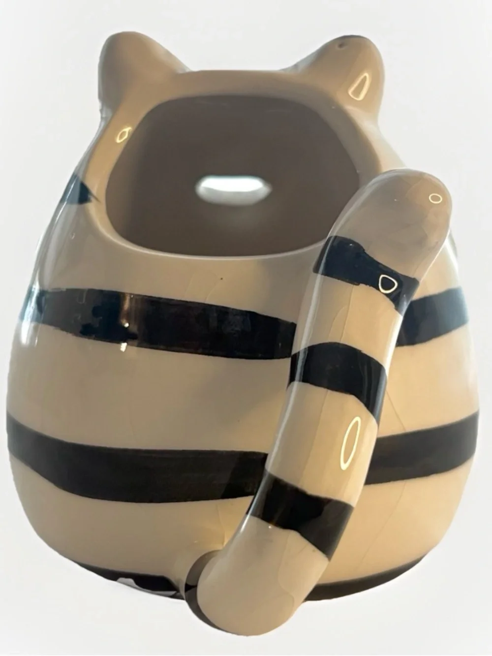 2pc Set Vintage Pier 1 Black White Cat Teapot & Creamer Mouse Fat Chubby Chester